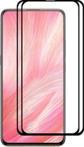 2 STUKS ENKAY Hoedprins Volledige Lijm 0.26mm 9H 2.5D Gehard Glas Volledige Dekkingsfilm voor VIVO X27