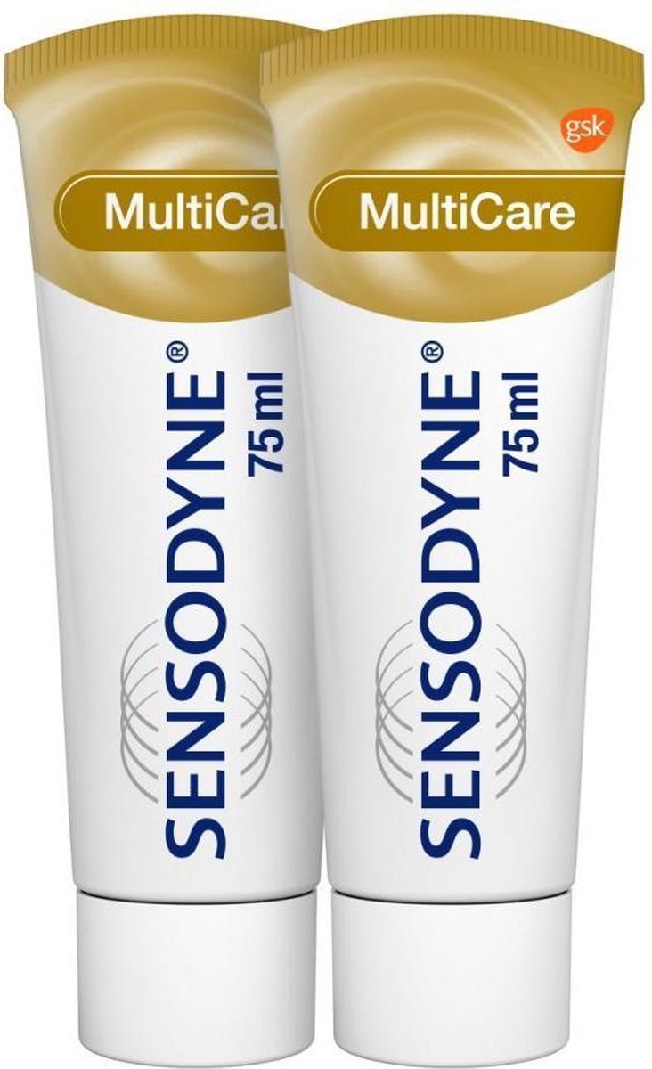 Sensodyne 6x Tandpasta MultiCare Duo 2 x 75 ml
