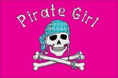 Vlaggetje Pirate Girl 20x30cm