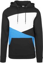 Urban Classics Hoodie/trui -L- Zig Zag Zwart/Blauw