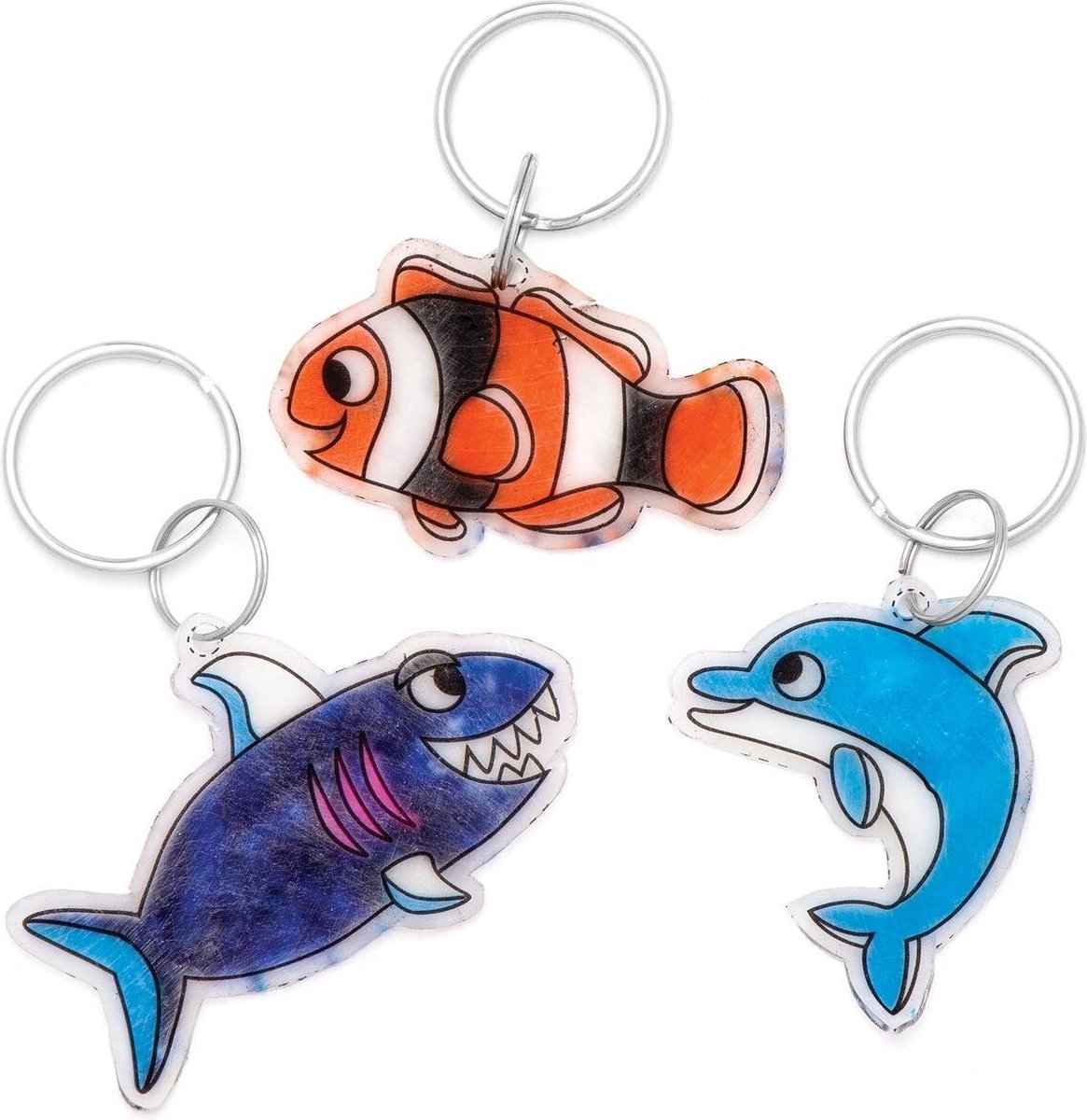 Baker Ross Vlieger Sleutelhanger en Tassen Hanger van Hout (Set van 4) Knutselspullen voor Kinderen
