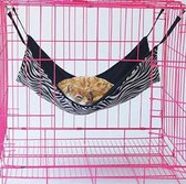 Katten Hangmat | Knaagdier Hangmat | Hangmat voor Kooi | Zebra Print