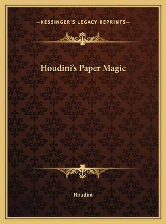 Houdini's Paper Magic - cover