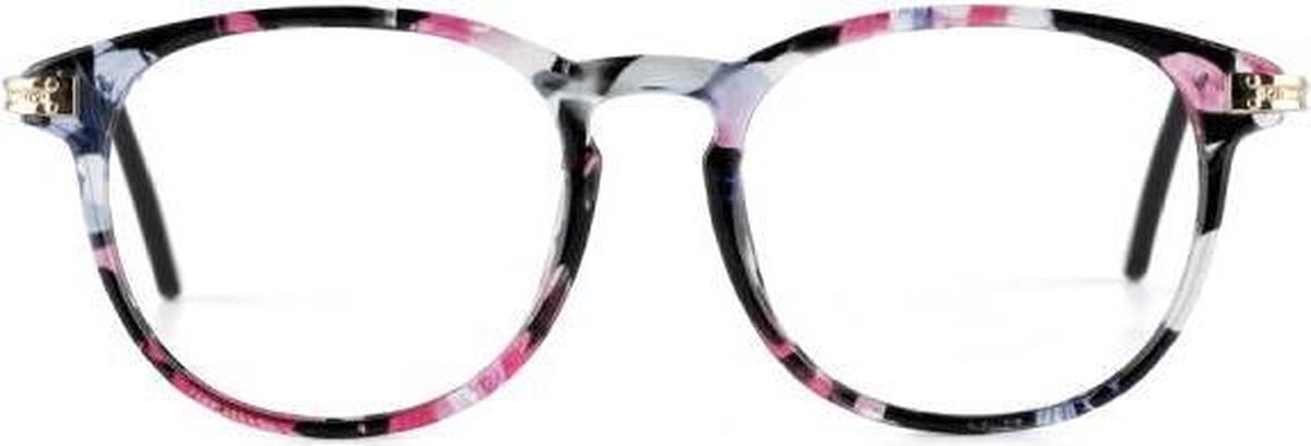Nordic Vision LYSEKIL leesbril +3.50 - Zwart / Rose