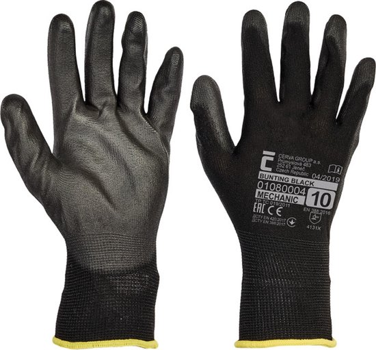 Gants de travail fins Bunting Evolution taille 7 S 12 paires bol