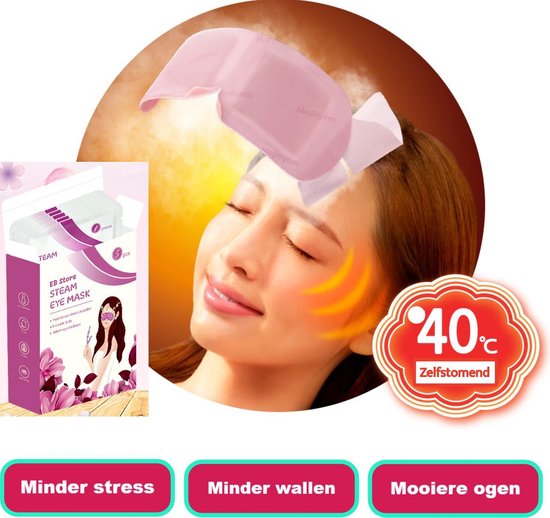 Lavendel Oogmasker - Tegen Wallen En Donkere Kringen - Warme Oogmassage - Ontspannend - 5 Stuks - Vermoeide Ogen - Slaap Problemen - Minder Stress - Warmte Masker - EB Store