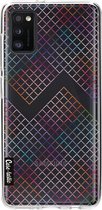 Casetastic Samsung Galaxy A41 (2020) Hoesje - Softcover Hoesje met Design - Rainbow Squares Print