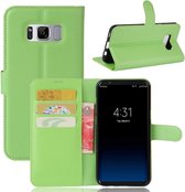 Book Case - Samsung Galaxy S8 Hoesje - Groen
