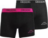 Kappa - Boxer 2 Pack - Zwart - Heren - maat  S