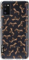 Casetastic Samsung Galaxy A41 (2020) Hoesje - Softcover Hoesje met Design - Teckel Twister Print