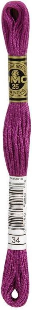 DMC Borduurzijde Fuchsia Donker 34