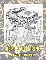 Reptil submarino - Libro de colorear