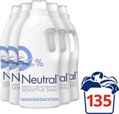 Bol.com Neutral 0% Parfumvrij Vloeibaar Wasverzachter - 5 x 27 wasbeurten - Voordeelverpakking aanbieding
