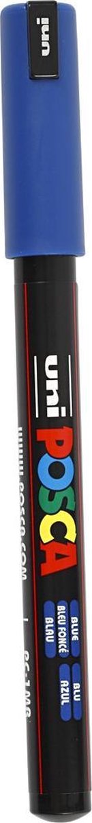 Krijtstift – Fineliner – Universele Marker – 33 Donkerblauw – Uni Posca Marker – PC-1MR – 0,7mm – 1 stuk