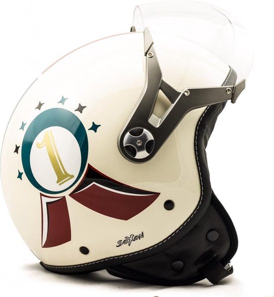 SOXON SP326 Winner Vinz Scooter Helm / Jethelm / motorhelm / Helmen XS