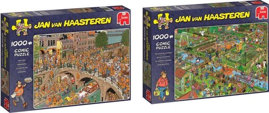 Jan van Haasteren Puzzelbundel - 2 stuks - Koningsdag Puzzel 1000 Stukjes  &... | bol.com