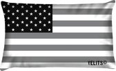 Sierkussen - Buitenkussen Men In Waterafstotend Amerikaanse Vlag - Multicolor - 40 Cm X 60 Cm
