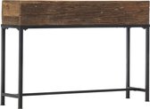 Bijzettafel Massief hout - koffietafel (Incl LW3D Klok) l - coffee table woonkamertafel