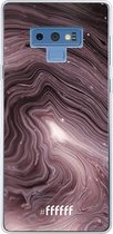 Samsung Galaxy Note 9 Hoesje Transparant TPU Case - Purple Marble #ffffff