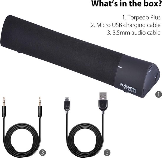 Avantree - Torpedo Plus - Wireless Mini Soundbar van Avantree — afbeelding 3