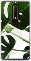 Nokia 6 (2018) Hoesje Transparant TPU Case - Tropical Plants #ffffff