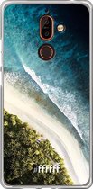 Nokia 7 Plus Hoesje Transparant TPU Case - La Isla #ffffff