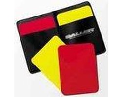Kaartenset in etui - Voetbal - Scheidsrechter - Rood/Geel