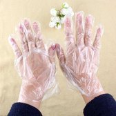 Handschoenen wegwerp Plastic - niet elastisch - 100 stuks