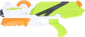1x Waterpistolen/waterpistool wit/groen van 41 cm kinderspeelgoed - waterspeelgoed van kunststof