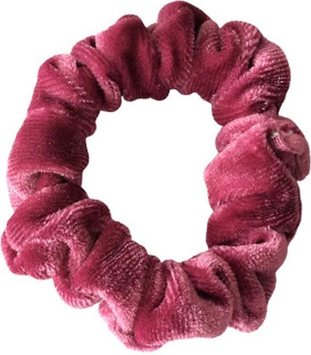 Scrunchie velvet - Framboosroze - Haaraccessoires - Haarwokkel - Haarelastiek