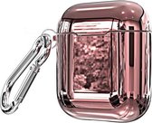 Hardcase metallic airpod hoesje - Roze