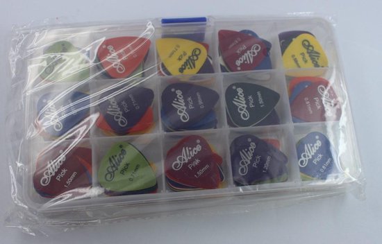 Foto: 150 delige gitaar plectrum set pick packs met plectrumhouder