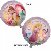 PRINSESSEN DUBBELZIJDIG-18 INCH- FOLIE BALLON ROND