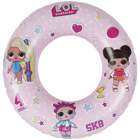 Zwemband LOL Surprise - Roze - Kunststof - Ø90 cm Zwembenodigdheden - Zwemhulpjes - Veilig zwemmen - Baby zwembanden/zwemringen/floats