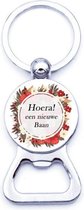 Akyol - Hoera nieuwe baan flesopener - Cadeau collega - Afscheid collega - Nieuwe baan collega
