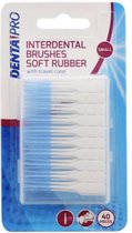 Interdental Brushes Soft Rubber | Tanden Flosser | Tandenstoker | Soft Picks – 40 st met Bewaardoosje