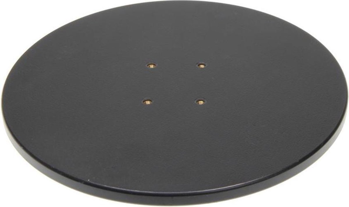 Pedestal Mount Acc. Ronde plaat ø:200mm Dik:9mm Black