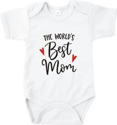 The world's best mom | Korte mouw 74/80 wit