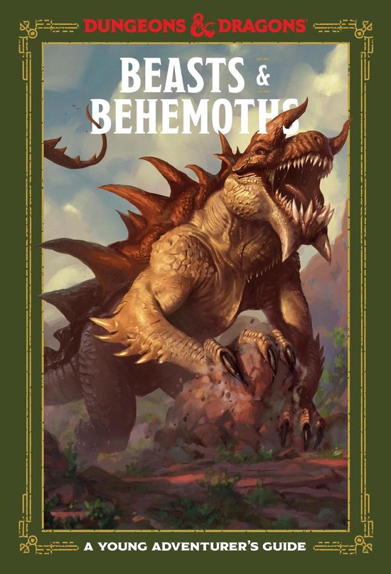 Dungeons & Dragons : Bêtes & Bêtes Monstrueuses - Un guide pour jeunes aventuriers avec une illustration monstrueuse.