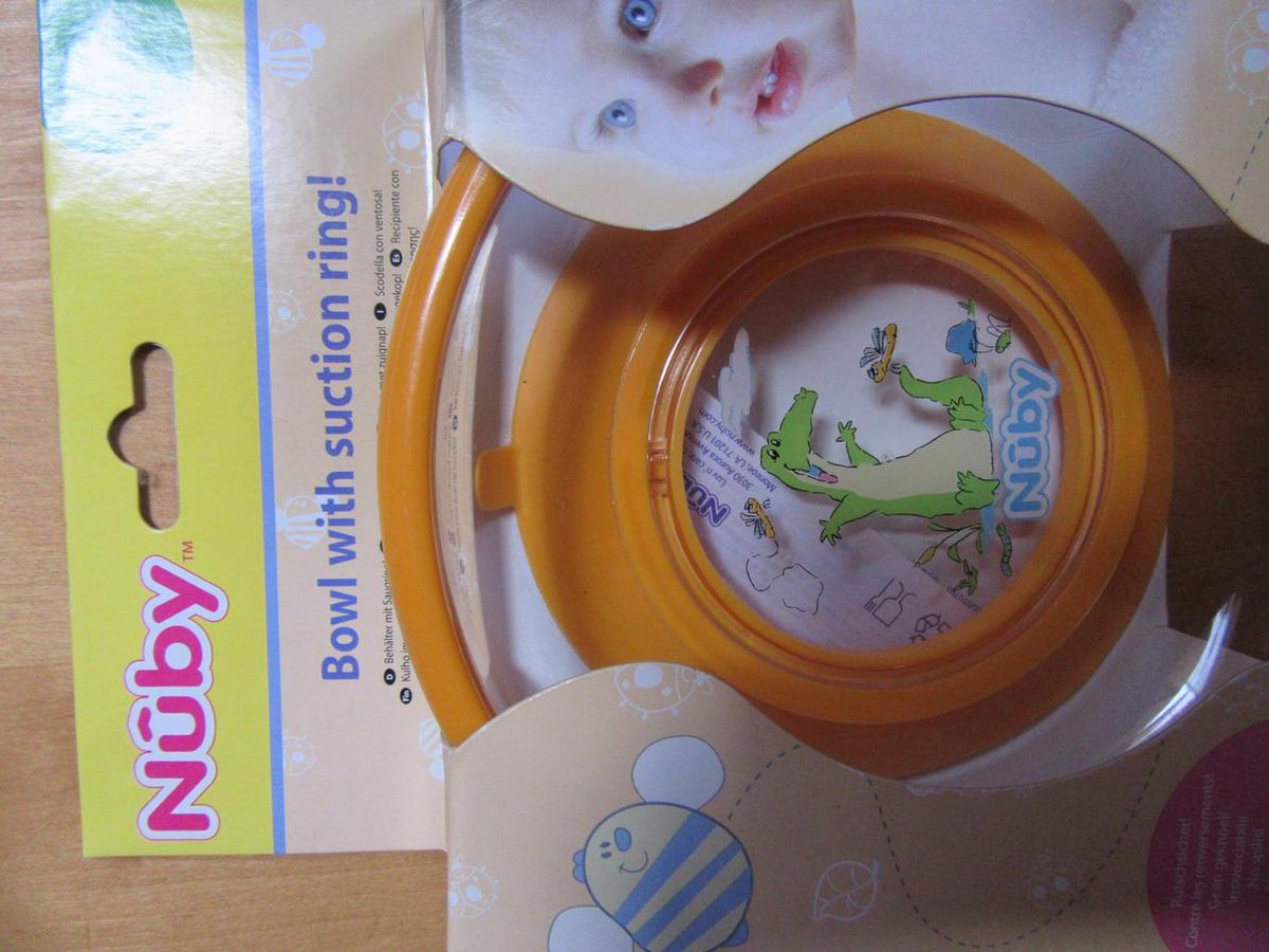 Nuby kom met zuignap Groen
