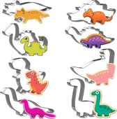 Dino Koekjesvorm Dinosaurus Vormen Uitstekers Snijvorm Dinovorm Set 8 Stuks Koekjes Bakken Plezier Kinderen Ouders