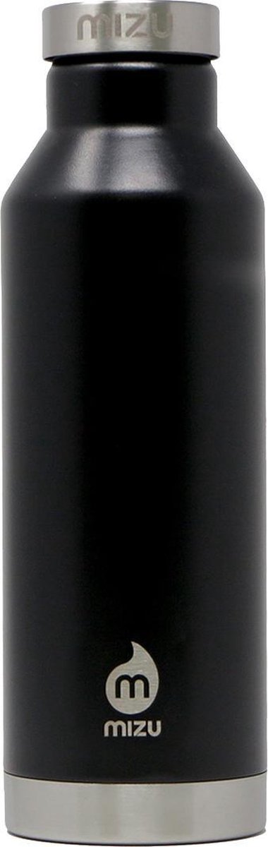 MIZU Thermofles RVS V6 Black 560 ml Duurzame Isolerende Drinkfles Zwart