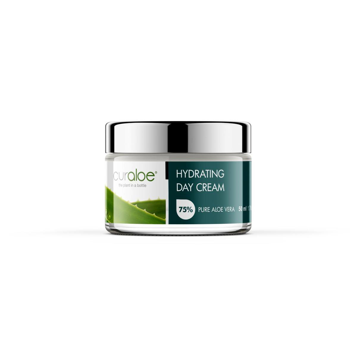 Curaloe Dagcrème Restore & Renew - Aloe Vera Creme 80% - Shea Boter & Vitamine E - 50ml