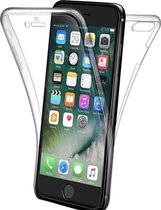 Apple iPhone 6 - iPhone 6s Case - Transparant Siliconen - Voor- en Achterkant - 360 Bescherming - Screen protector hoesje - (0.4mm)