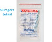Ragers Lactona - Petite 4 mm - Vert - Sac de 10 poignées x 5 pièces - Avec support de protection gratuit - Emballage avantage