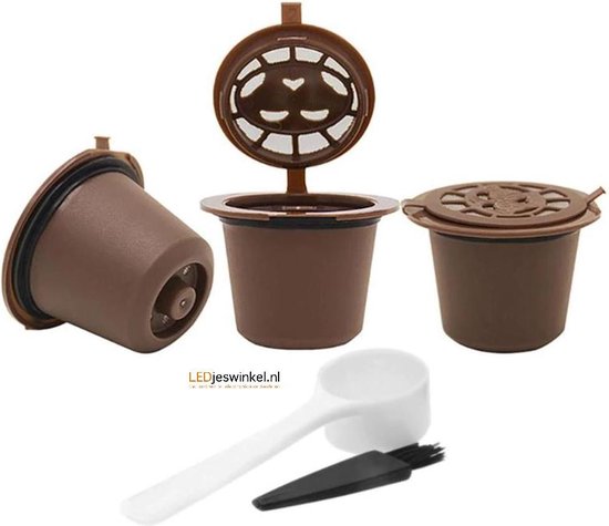 borduurwerk Belegering magnetron Voor Nespresso Hervulbare koffie cups [3x capsules navulbaar] | bol.com