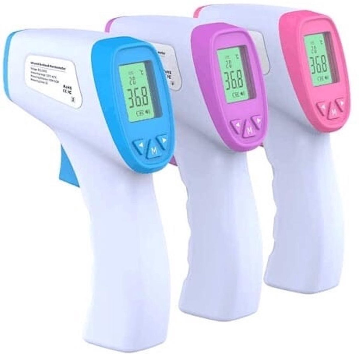 Thermometer - Infrarood - Voorhoofdmeter - Temperatuurmeter - LCD Scherm - Digitaal - Koorts - Kinderen - Baby - Lichaamsthermometer - Badthermometer - Inclusief Batterijen - Sosoup