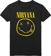 Nirvana Shirt – Smiley Logo with Back Print maat M