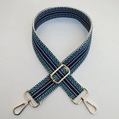 Bag strap - Tas strap - Tassen hengsel - 130 cm - Blauw