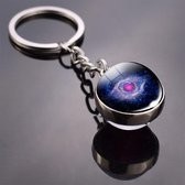 Sleutelhanger | keychain | keyring |Galaxy - space themed |thema